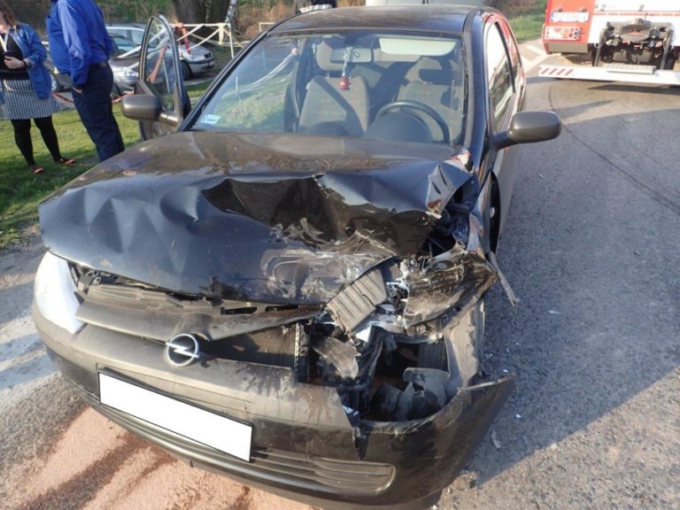 Kraksa przed remizą