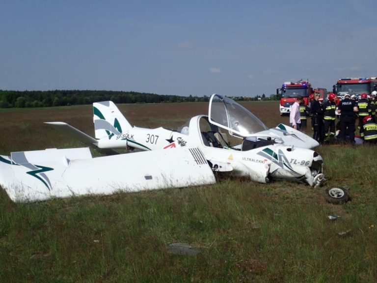 Na Ligowcu rozbił się samolot