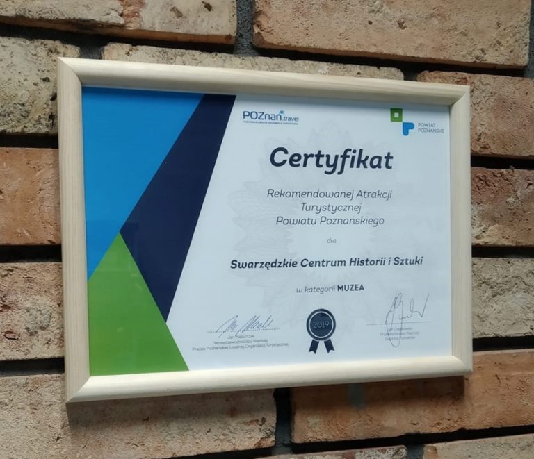 Swarzędzkie Muzeum z certyfikatem!