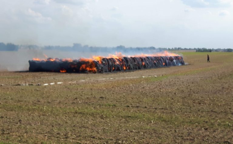 Podpalono  kolejny stóg?
