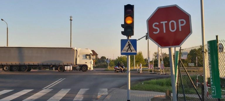 Zamknięte skrzyżowanie w Paczkowie