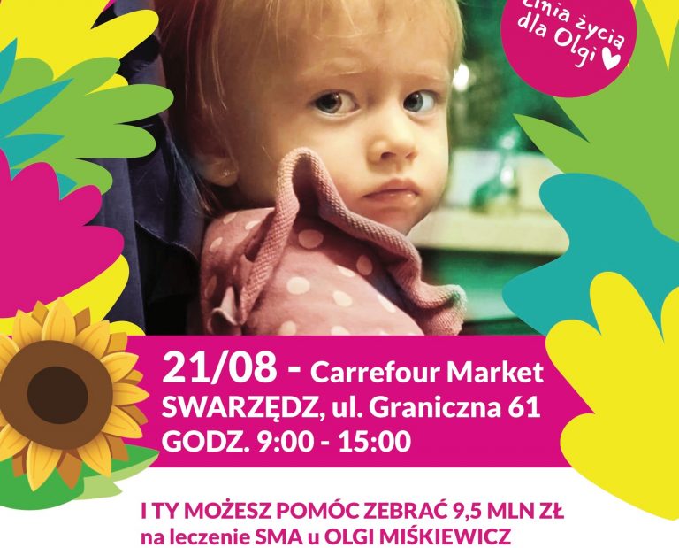 Swarzędz pomaga w zakupie najdroższego leku dla Olgi!