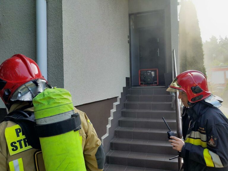 Pożar domu w Bogucinie