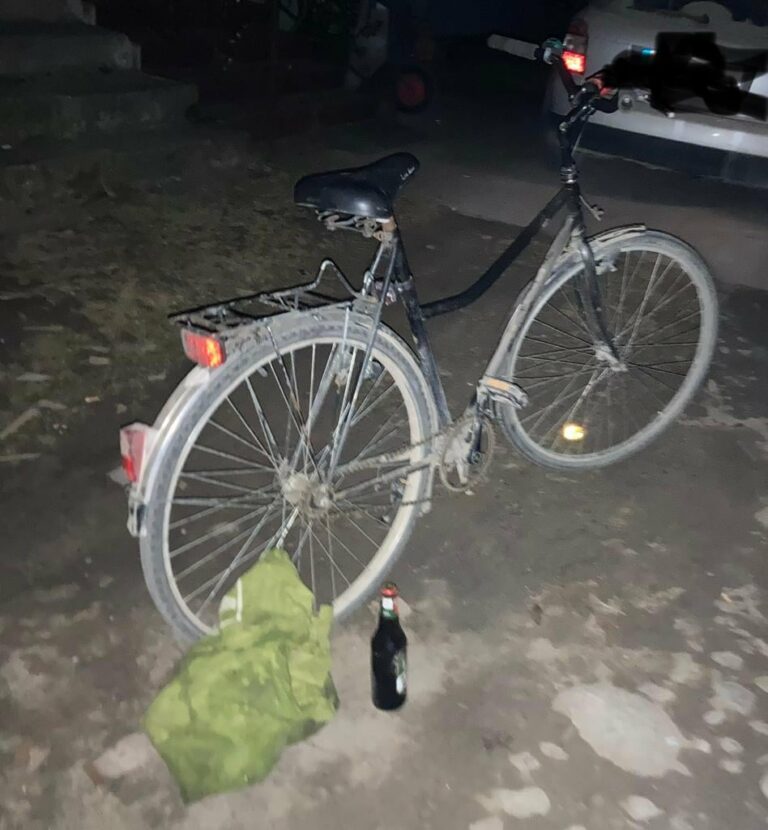 Z dwoma promilami na rowerze