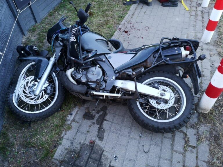 Motocyklista trafił do szpitala