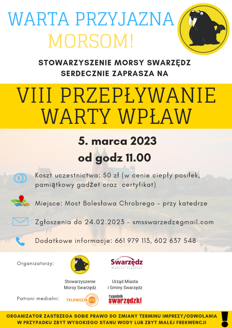 Swarzędzkie Morsy wpław przez Wartę!