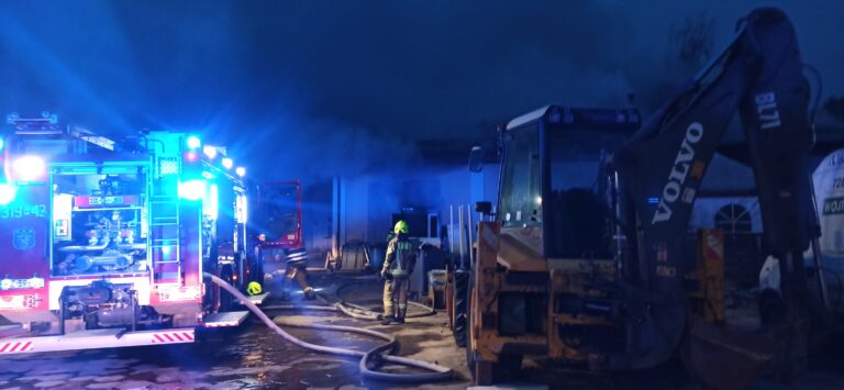 Warsztat w płomieniach