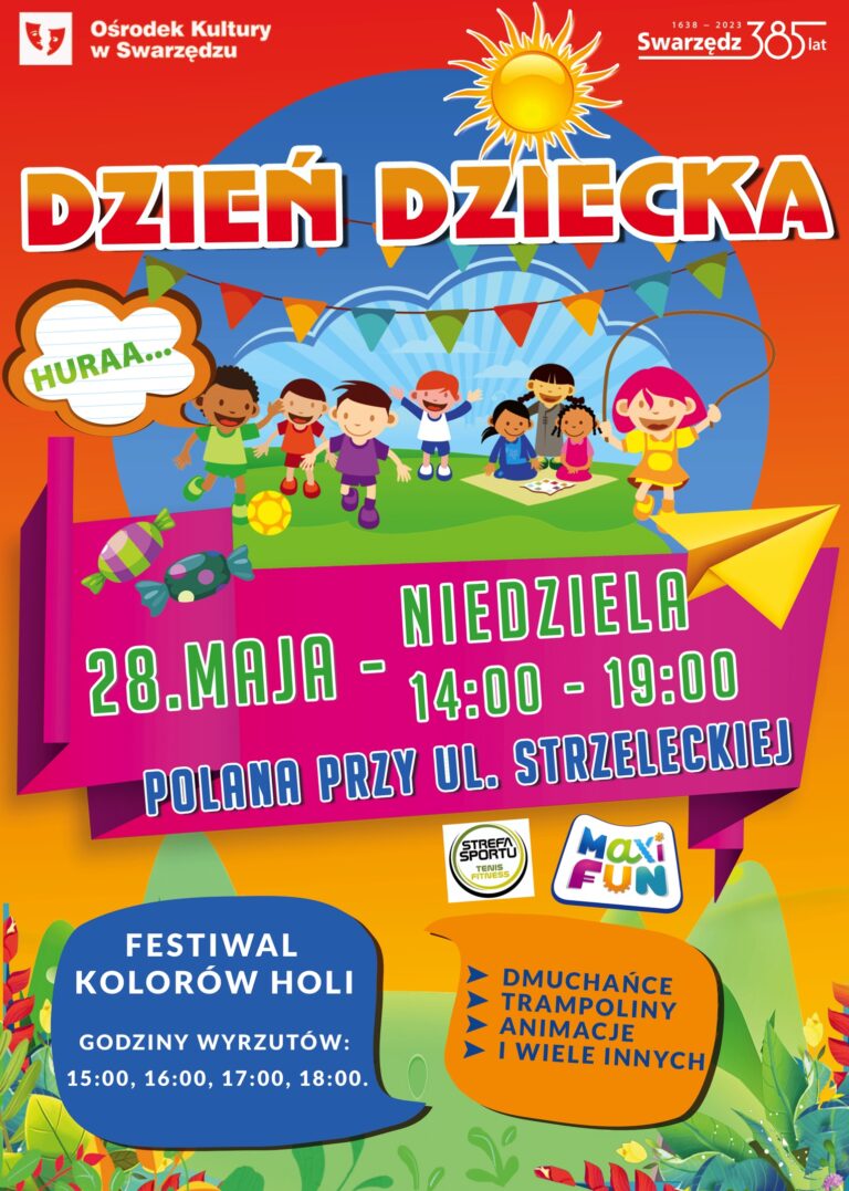 Eurobungee, festiwal kolorów i Maraton Food Truck na Dzień Dziecka