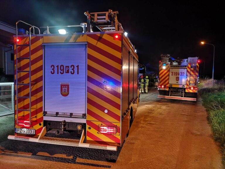 Ogień zagrażał budynkowi