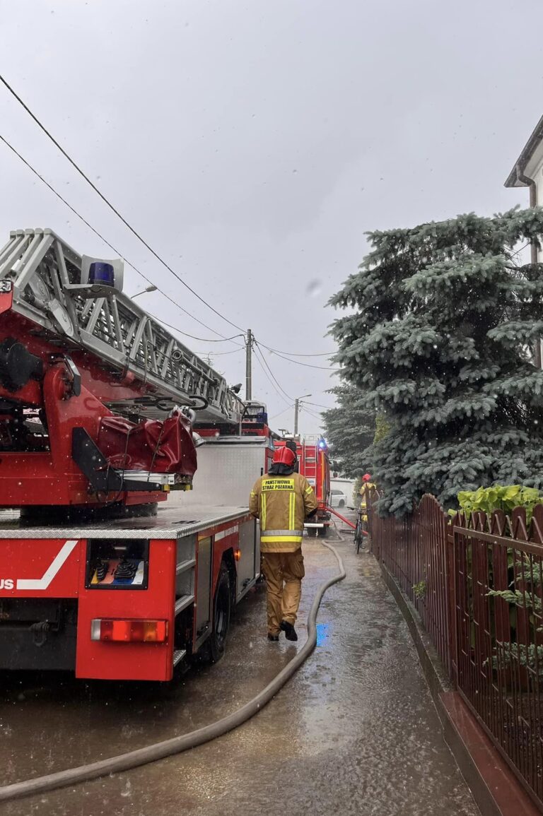 Pożar w domu na Chełmońskiego