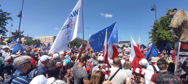 Swarzędzanie na marszu w Warszawie