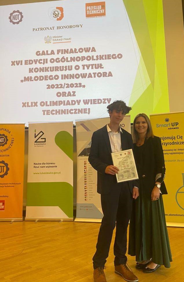 Antoni Jędraszak „Młodym Innowatorem”!