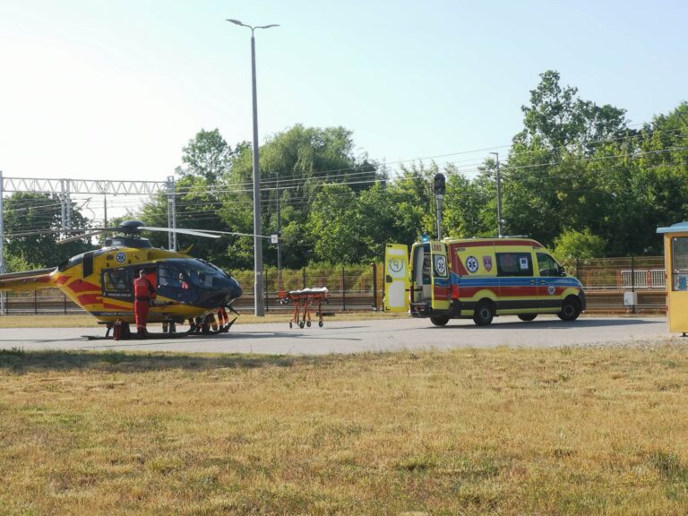 Potrącenie pieszego na Średzkiej