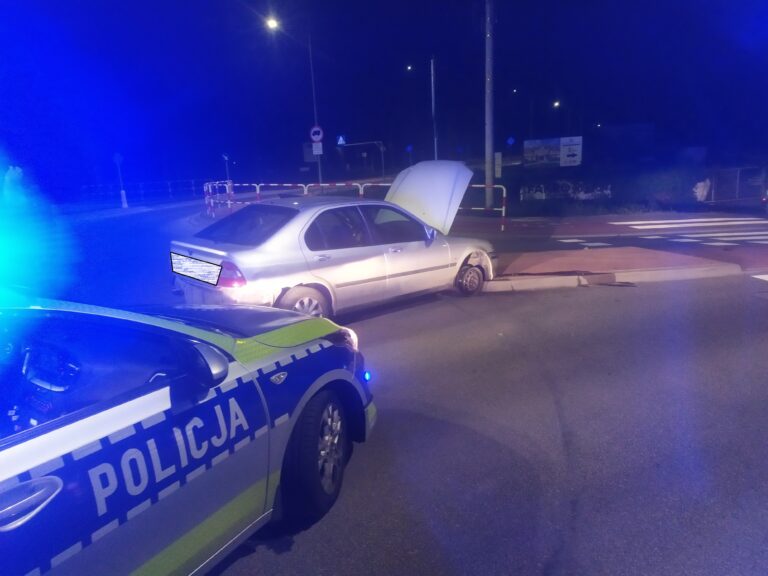 Nocna kolizja w Gruszczynie