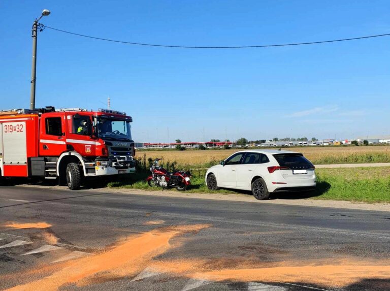 Ucierpiał motocyklista
