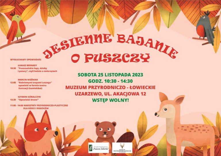 Jesienne bajanie o Puszczy w muzeum