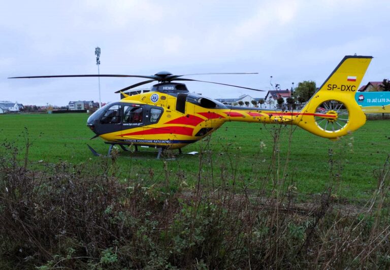 Znowu lądował helikopter