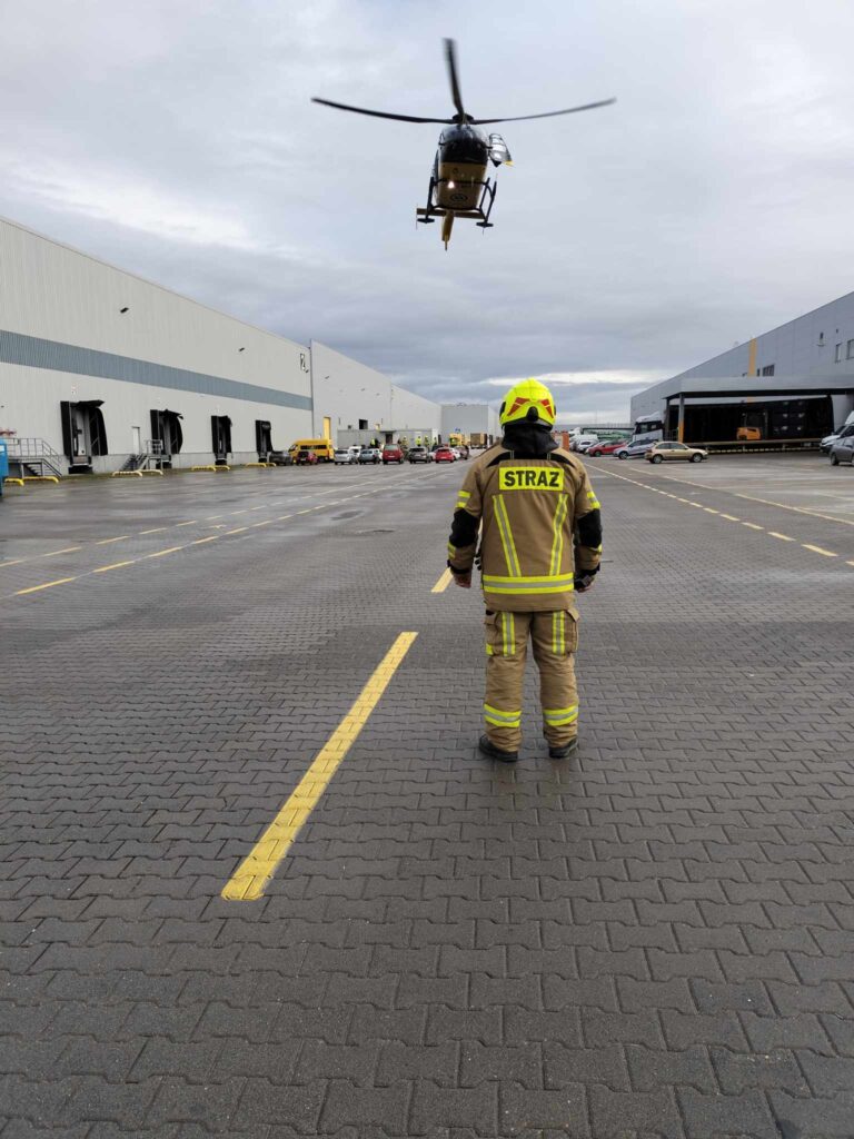 Śmigłowiec na Rabowickiej