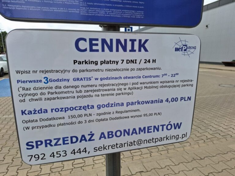 Wraca Strefa Płatnego Parkowania przy ETC