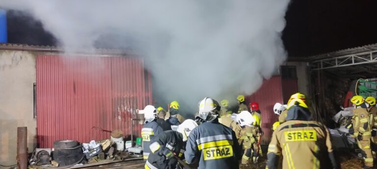 Groźny pożar w podswarzędzkim sołectwie