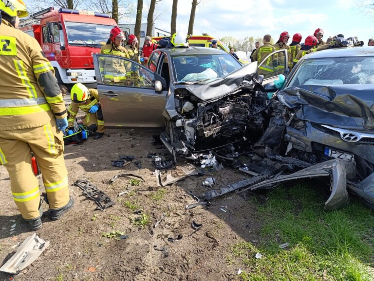 Groźny wypadek za Uzarzewem