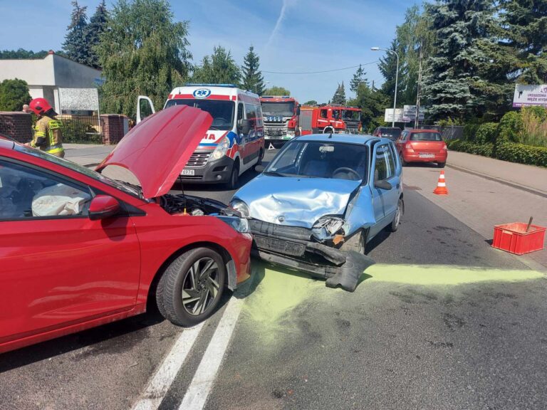 Ranni po zderzeniu na Wrzesińskiej