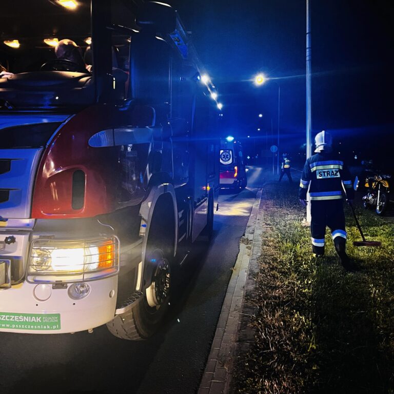 Groźny upadek motocyklisty w Zalasewie