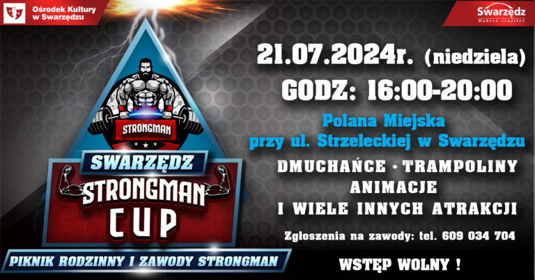 Swarzędzki Strongman Cup już 21 lipca!