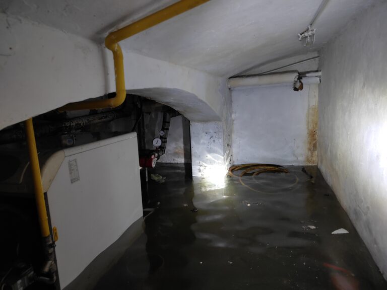 Kotłownia w Uzarzewie pod wodą