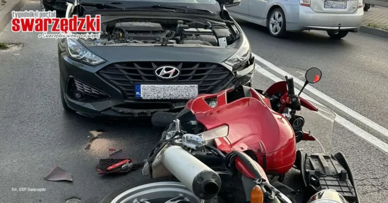 Wypadek na swarzędzkim wiadukcie