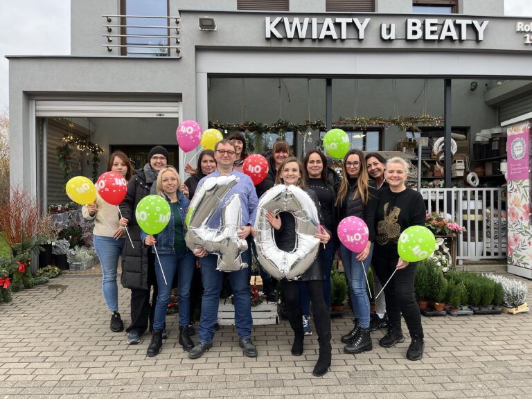 Swarzędzka kwiaciarnia „Kwiaty u Beaty” ma 40 lat!