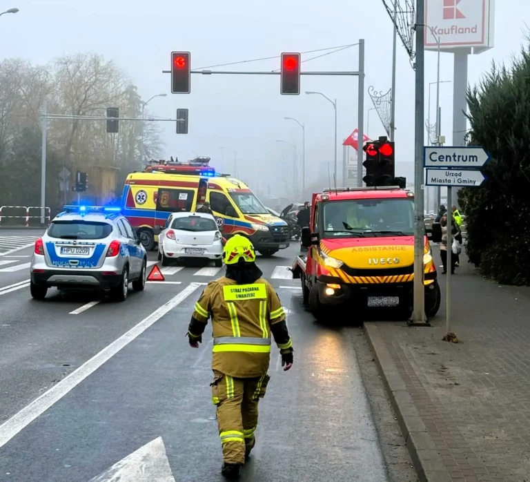 Kolizja w centrum Swarzędza