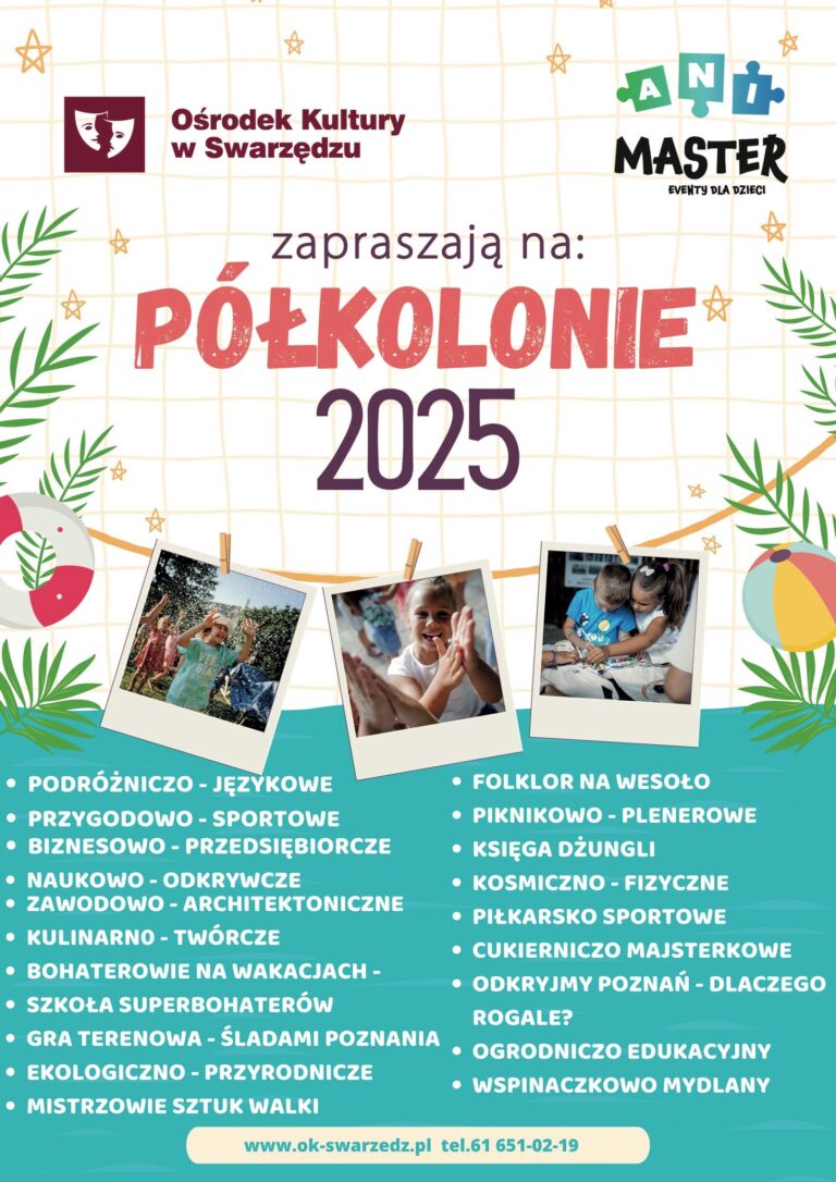 Ośrodek Kultury w Swarzędzu zaprasza na półkolonie zimowe!