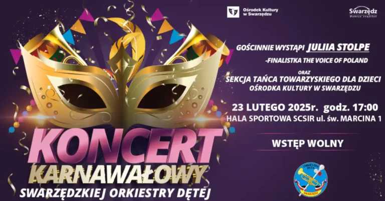 Koncert Karnawałowy Swarzędzkiej Orkiestry Dętej już 23 lutego!