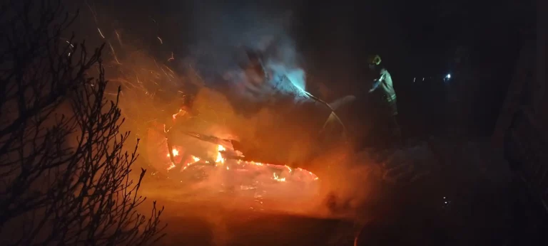 Ogrodowa sauna płonęła w Kobylnicy