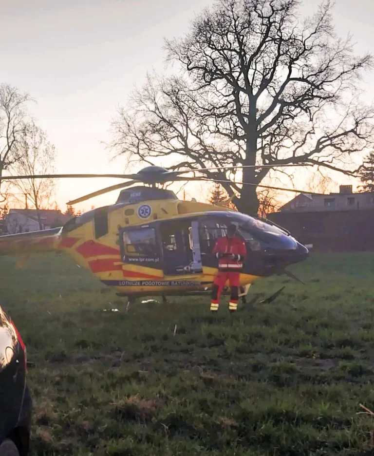 Śmigłowcem do małego pacjenta z Rabowic