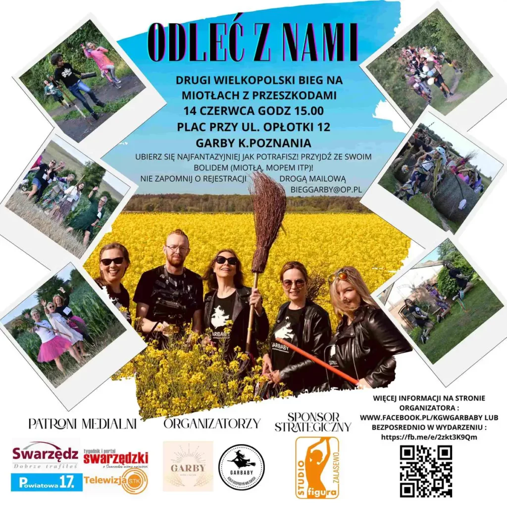 W Garbach pobiegna plakat Tygodnik i Portal Swarzedzki