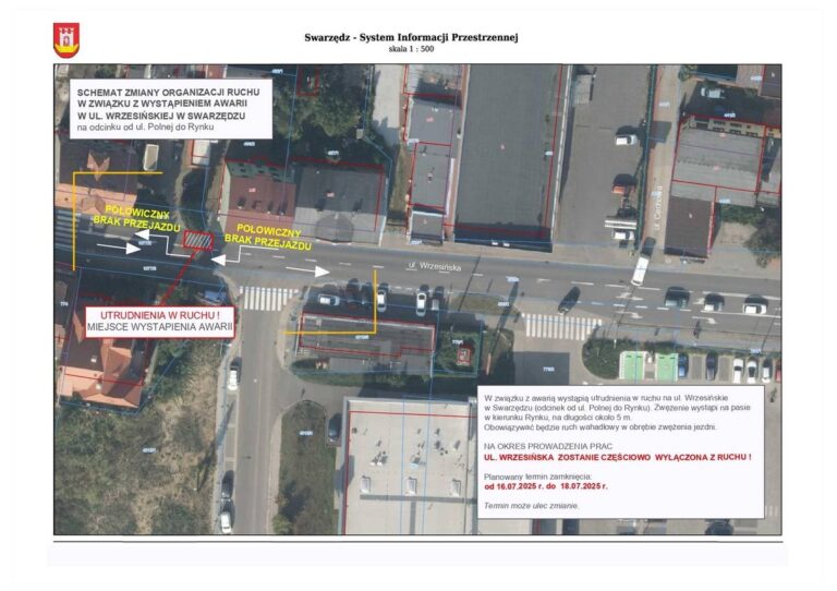 Zamknięta część ulicy Wrzesińskiej