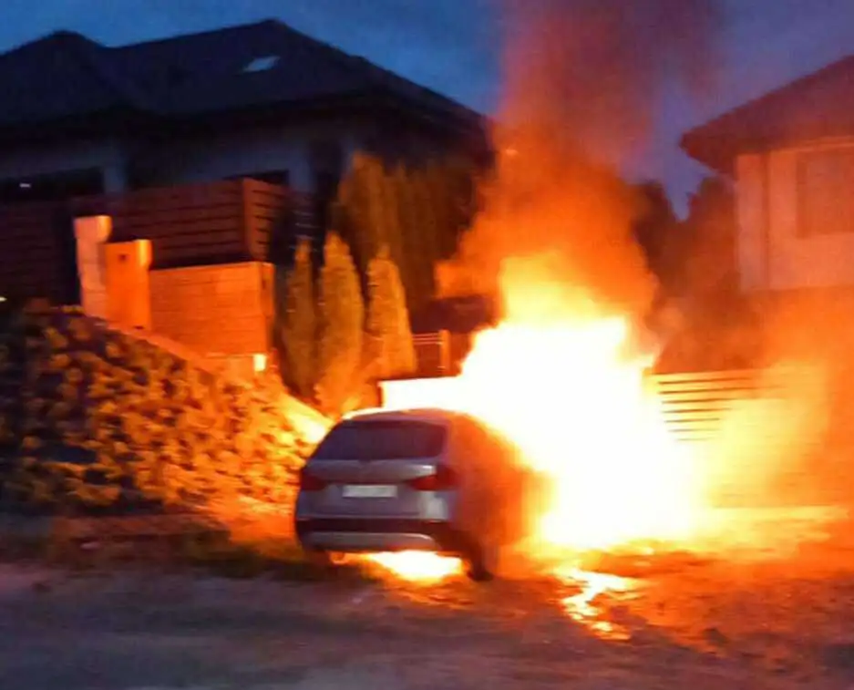 pozar auta 2 Tygodnik i Portal Swarzedzki