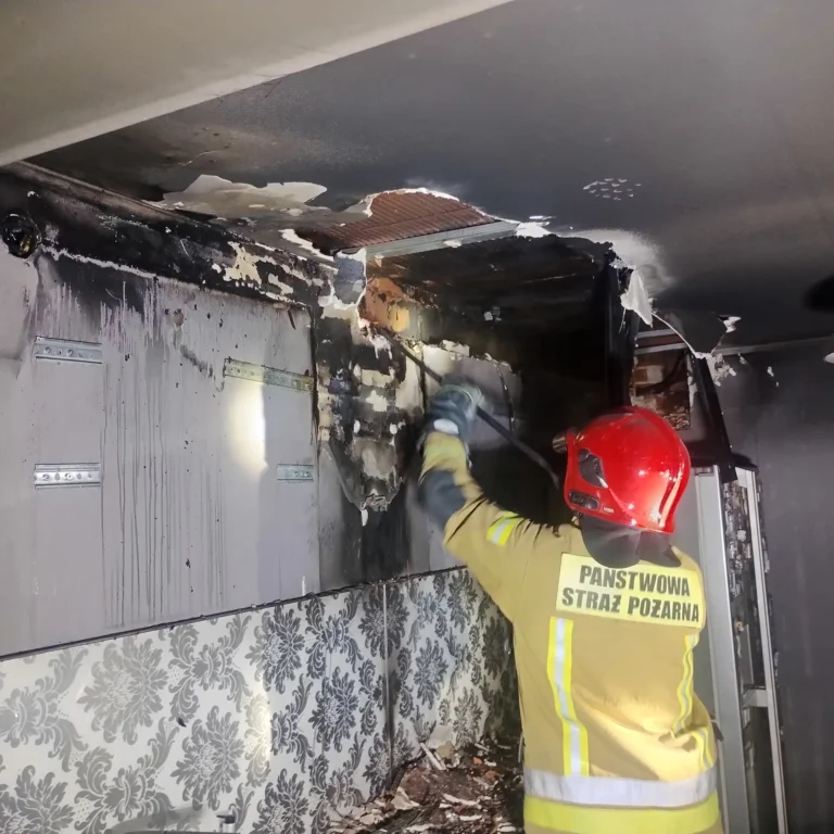 Pożar w domu na Modrzejewskiej