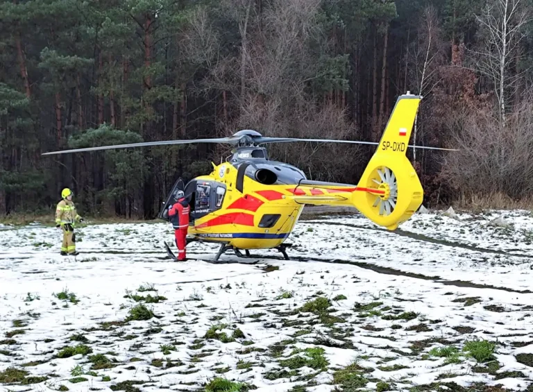 Śmigłowiec lądował w Garbach