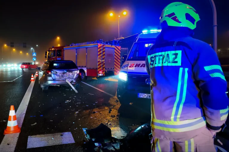 Dwie osoby ranne na Poznańskiej