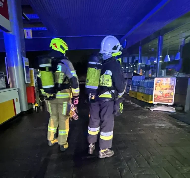 Wyciek gazu na stacji paliw