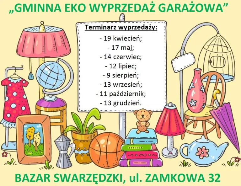 Eko Wyprzedaż Garażowa już w najbliższą niedzielę na Bazarze Swarzędzkim!