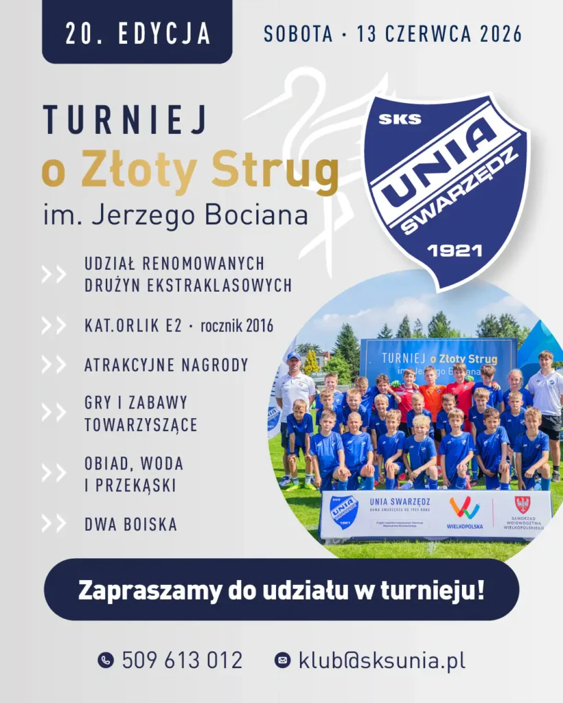 XX Turniej o Zloty Strug plakat Tygodnik i Portal Swarzedzki