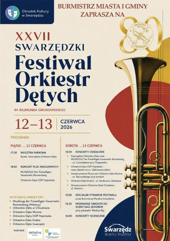 Weekend w Swarzędzu pod hasłem Orkiestr Dętych! 5 orkiestry 3 Tygodnik i Portal Swarzedzki