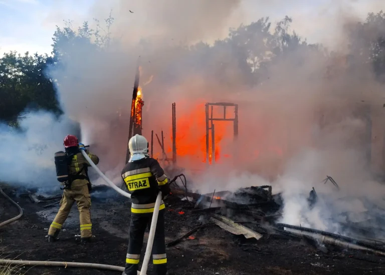 Kłęby dymu nad Gruszczynem!