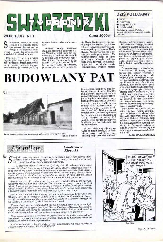 Tygodnik Swarzędzki ma już 35 lat! 5 1991 Tygodnik i Portal Swarzedzki