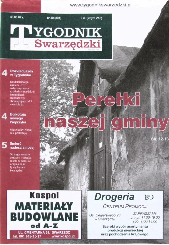 Tygodnik Swarzędzki ma już 35 lat! 3 2007 Tygodnik i Portal Swarzedzki