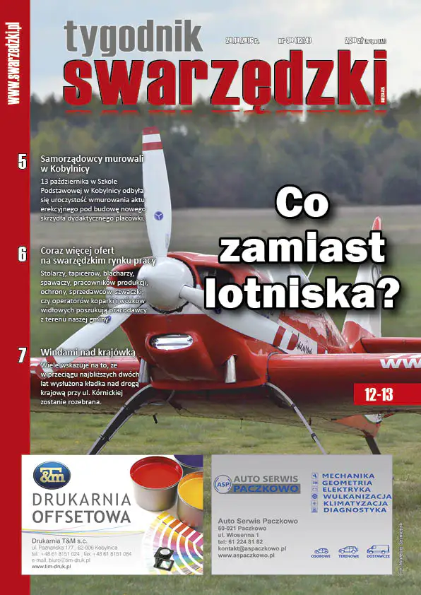 Tygodnik Swarzędzki ma już 35 lat! 10 2016 Tygodnik i Portal Swarzedzki